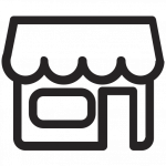 market, shop, store icon