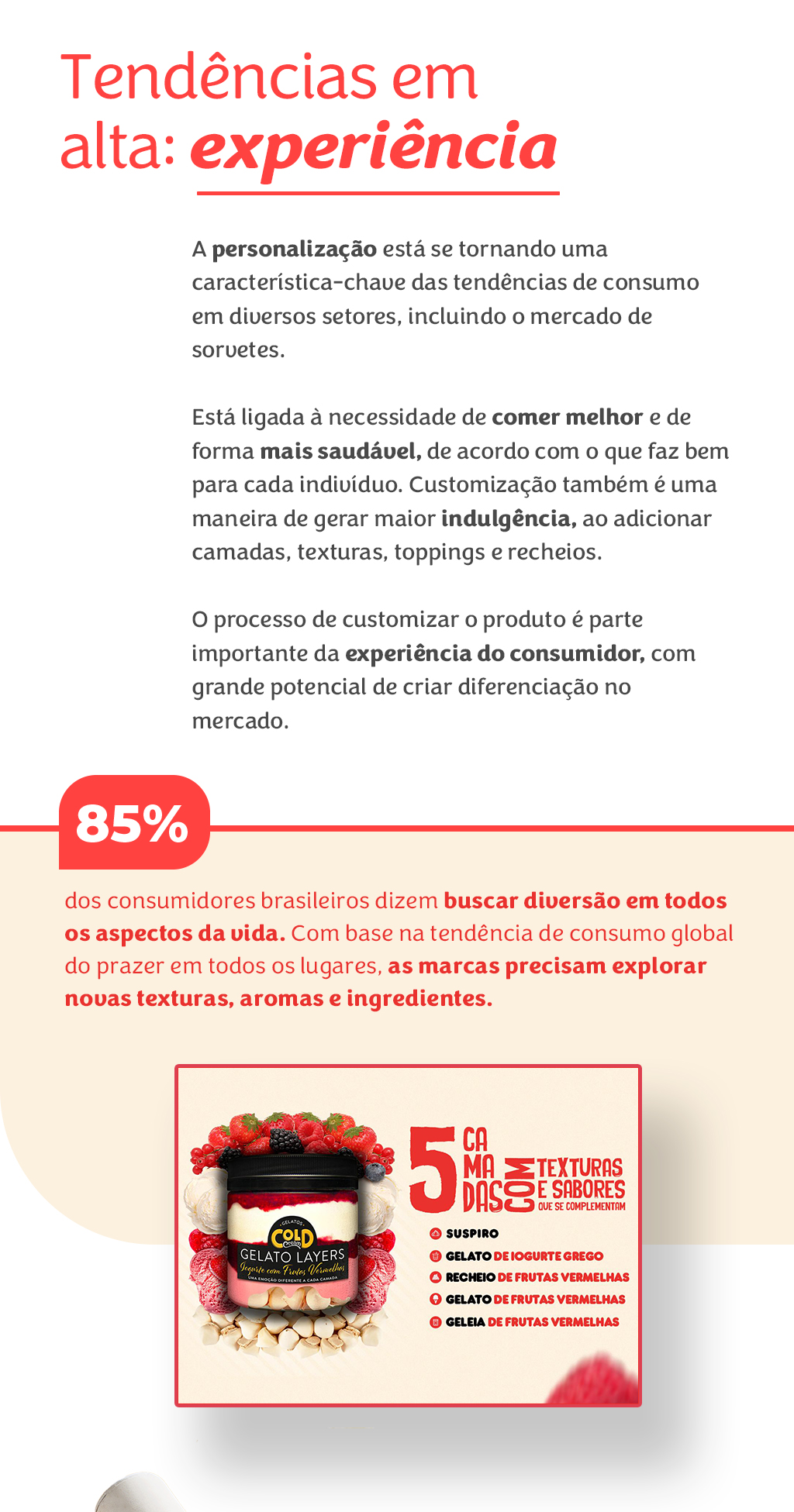 infografico dia nacional do sorvete com a selecta e a specialita tendência de experiência