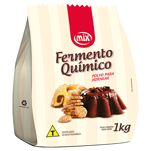Fermento Químico Mix Ingredientes embalagem de 1kg