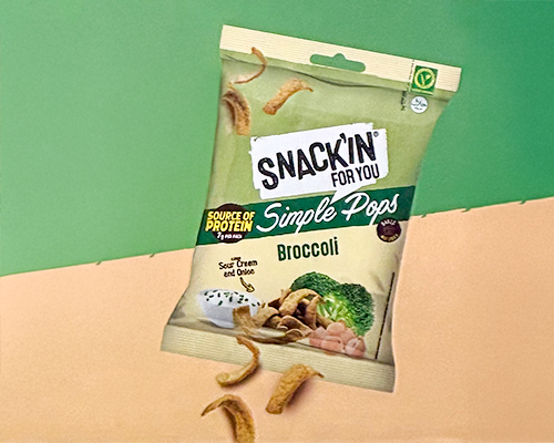 Snack con sabor a brócoli.