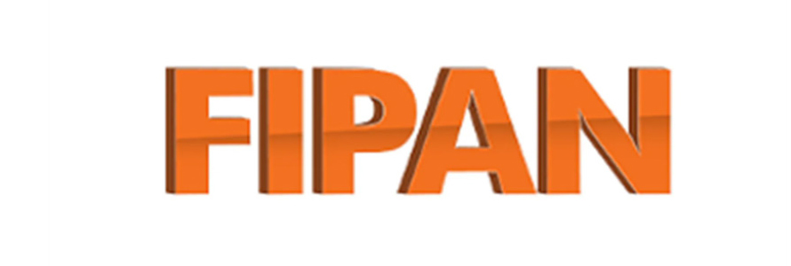 Logo laranja da feira FIPAN de panificação