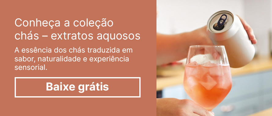 Banner coleção extratos aquosos de chás
