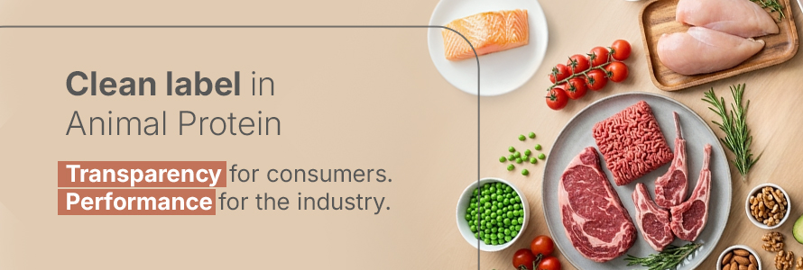 Clean label animal protein banner