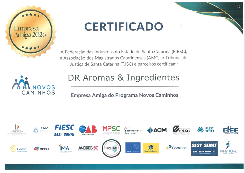 Certificado Empresa Amiga do Programa Novos Caminhos